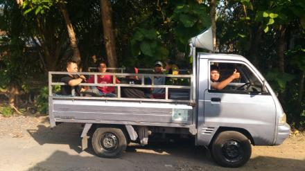 Sosialisasi Jalan Sehat di Tegalrejo, Panitia Adakan Siaran Keliling Desa